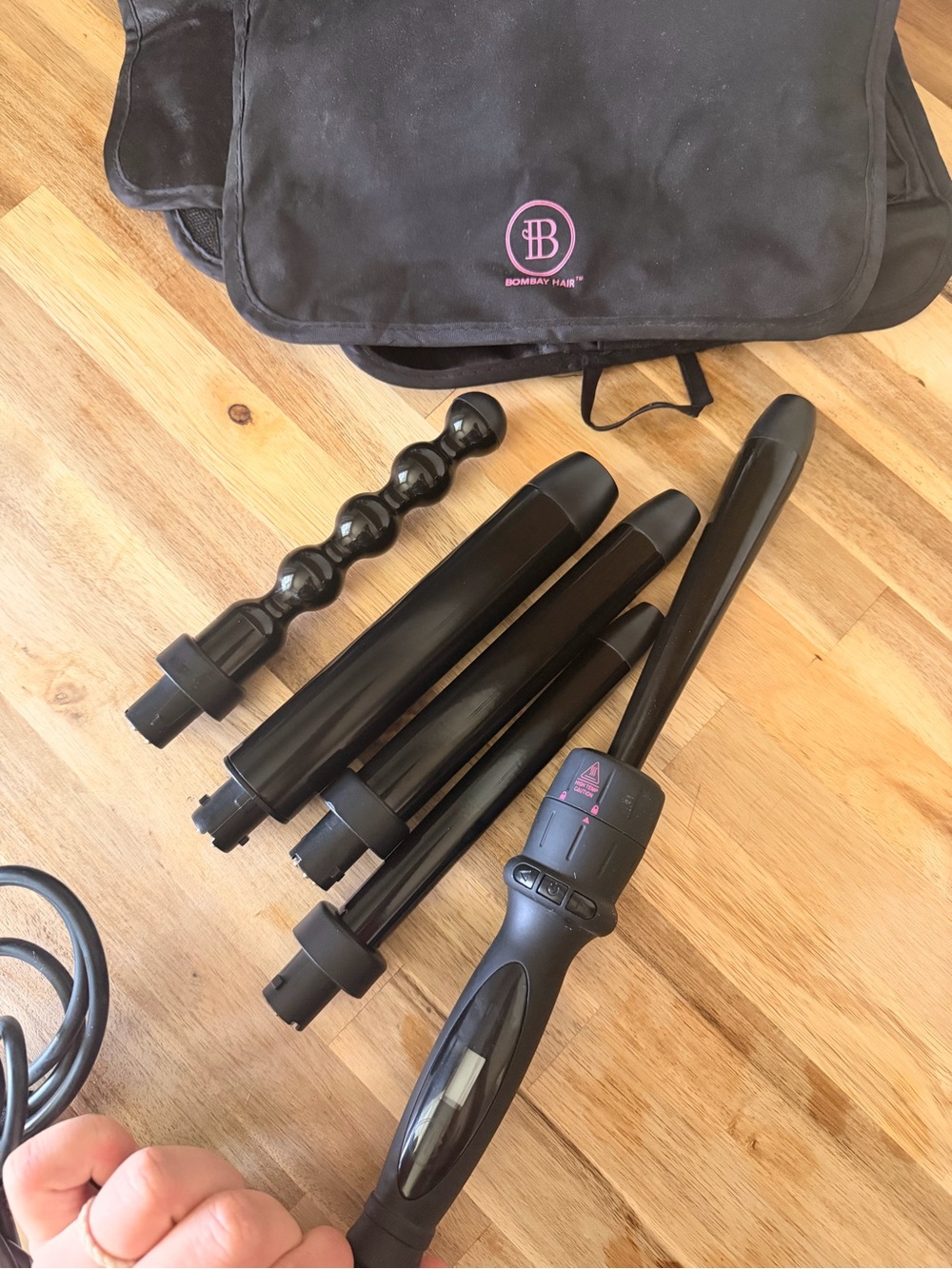 Bombay Black Multi-Barrel Interchangeable Curling Wand Set